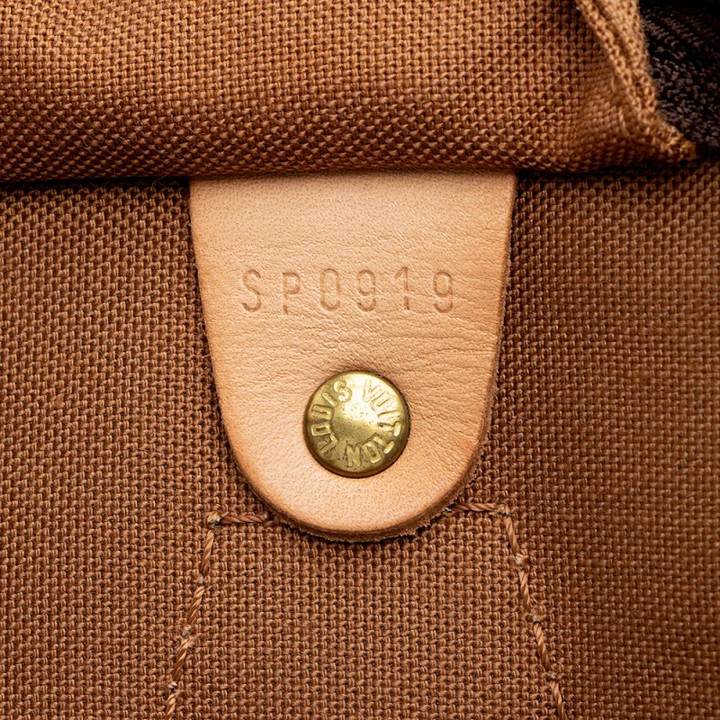 Louis Vuitton Vintage Monogram Canvas Speedy 30 Satchel (18582) - Image 6