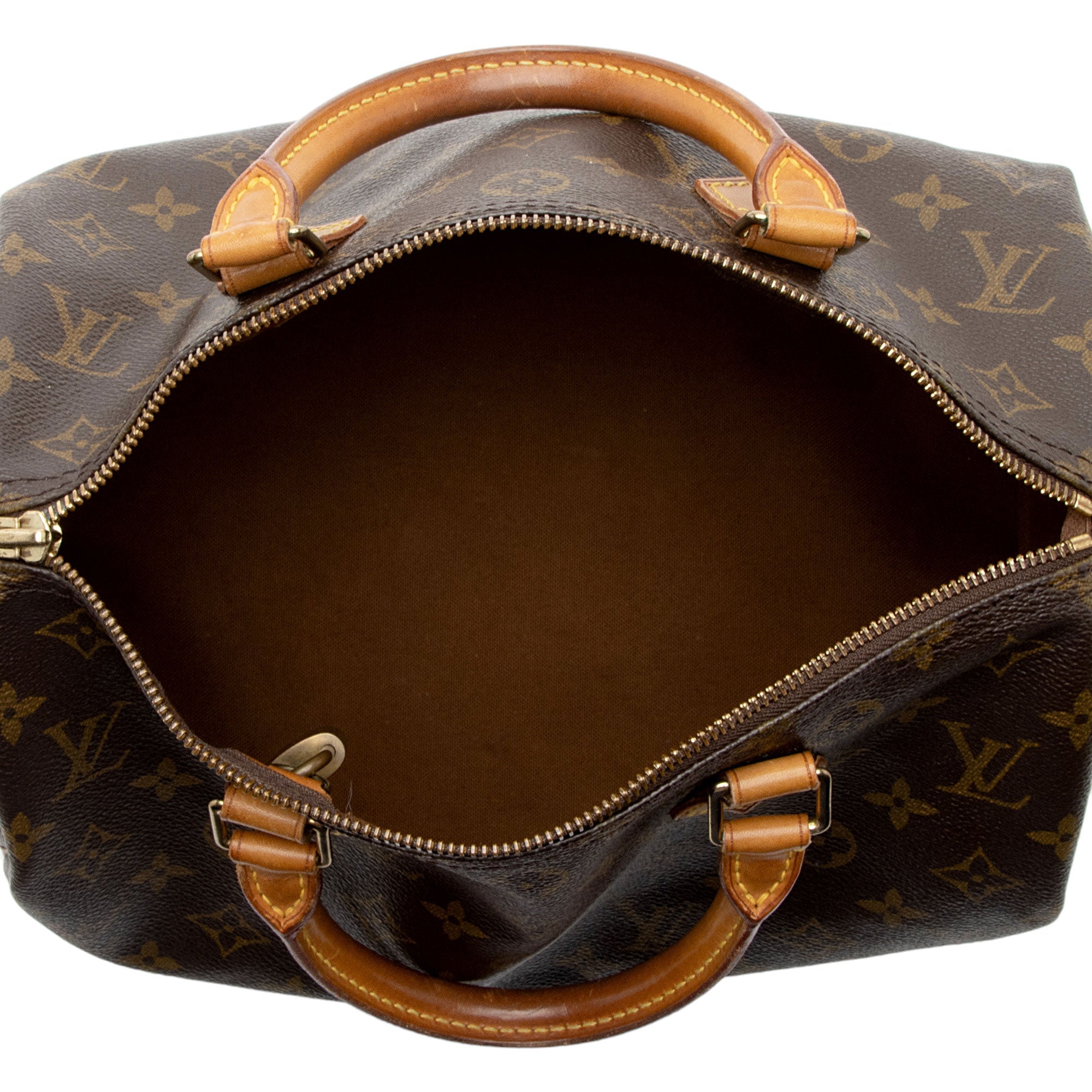 Louis Vuitton Vintage Monogram Canvas Speedy 30 Satchel (KJo9AE) - Image 7