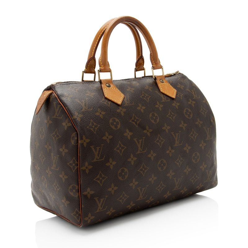 Louis Vuitton Vintage Monogram Canvas Speedy 30 Satchel (KJo9AE) - Image 2