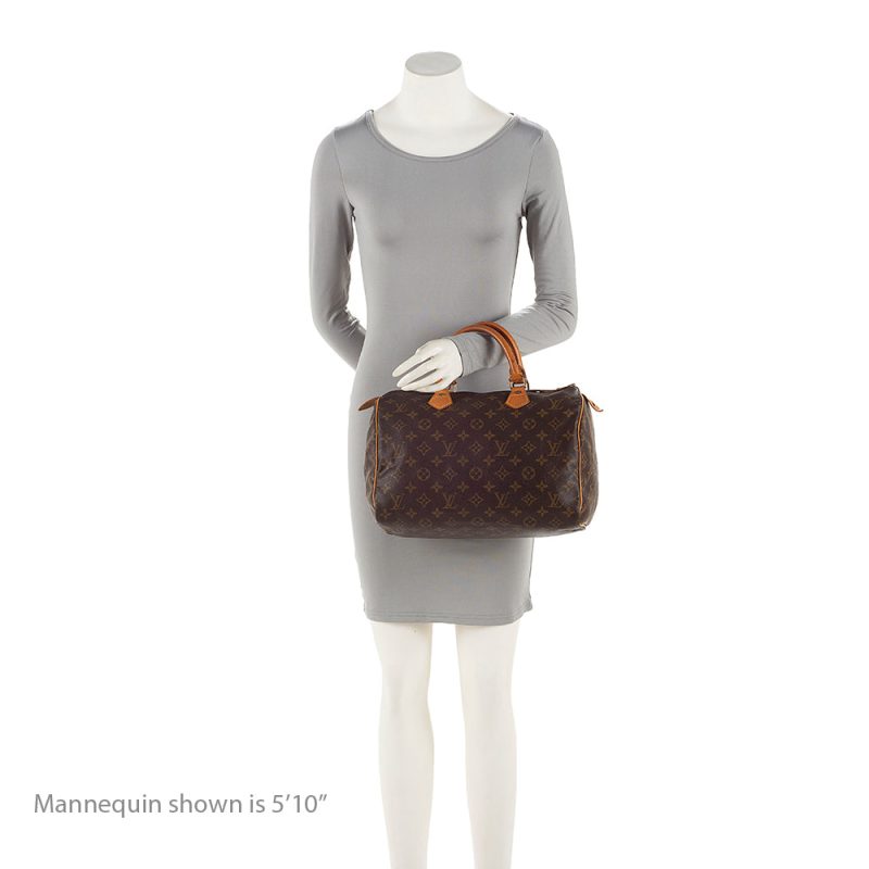 Louis Vuitton Vintage Monogram Canvas Speedy 30 Satchel (2mH6P9) - Image 5