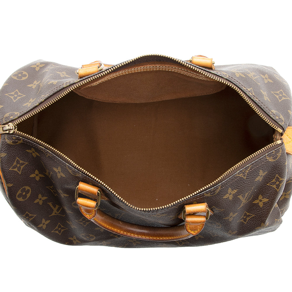Louis Vuitton Vintage Monogram Canvas Speedy 35 Satchel - FINAL SALE (19637) - Image 7