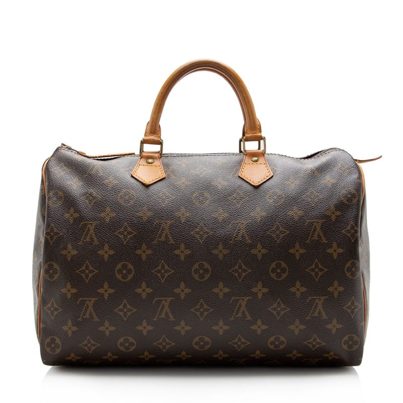 Louis Vuitton Vintage Monogram Canvas Speedy 35 Satchel (15240) - Image 3