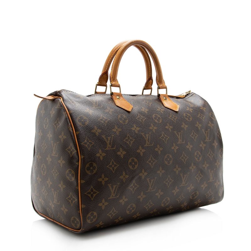 Louis Vuitton Vintage Monogram Canvas Speedy 35 Satchel (15240) - Image 2