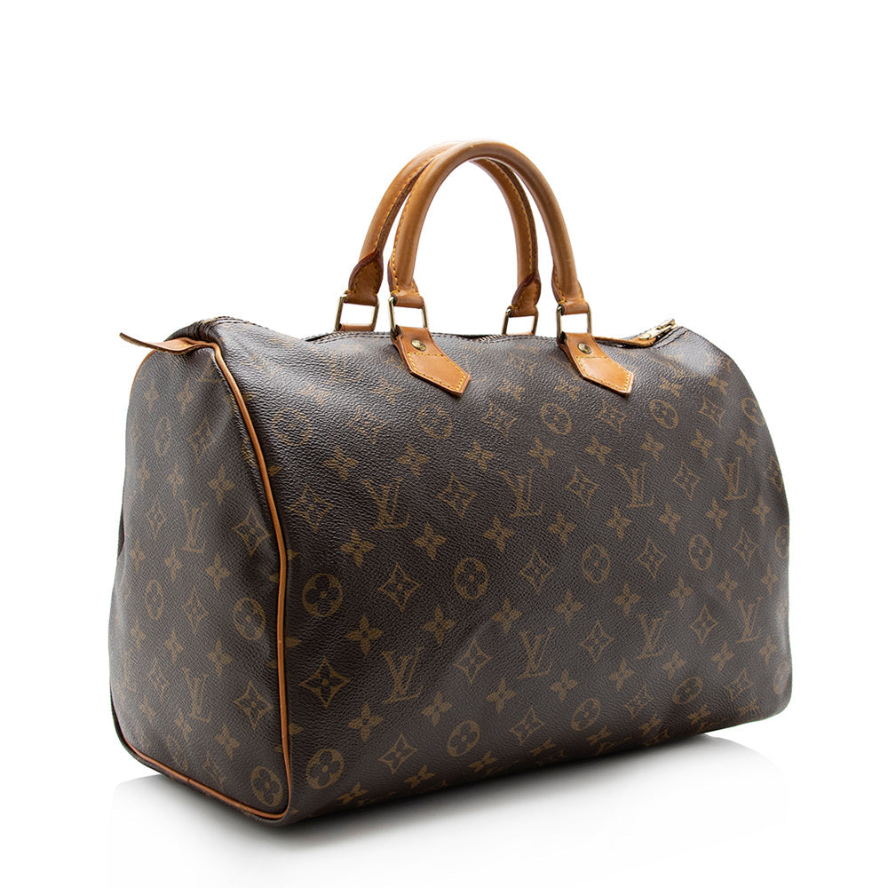 Louis Vuitton Vintage Monogram Canvas Speedy 35 Satchel (15240) - Image 2