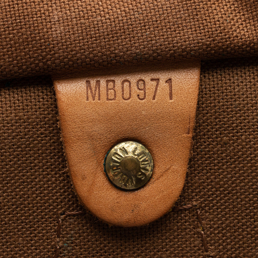 Louis Vuitton Vintage Monogram Canvas Speedy 35 Satchel (14899) - Image 6