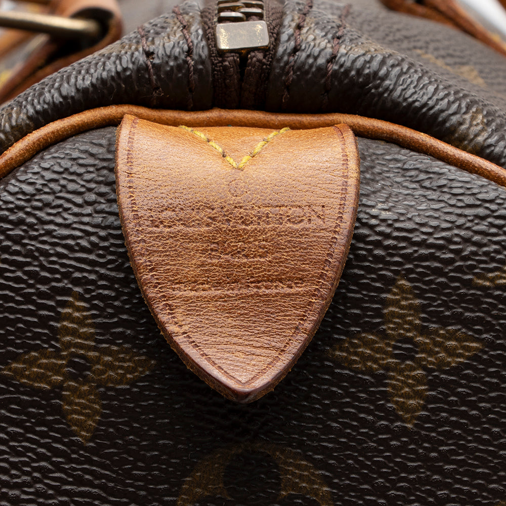 Louis Vuitton Vintage Monogram Canvas Speedy 35 Satchel (14899) - Image 8