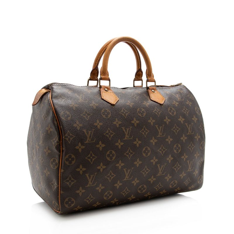 Louis Vuitton Vintage Monogram Canvas Speedy 35 Satchel (14899) - Image 2