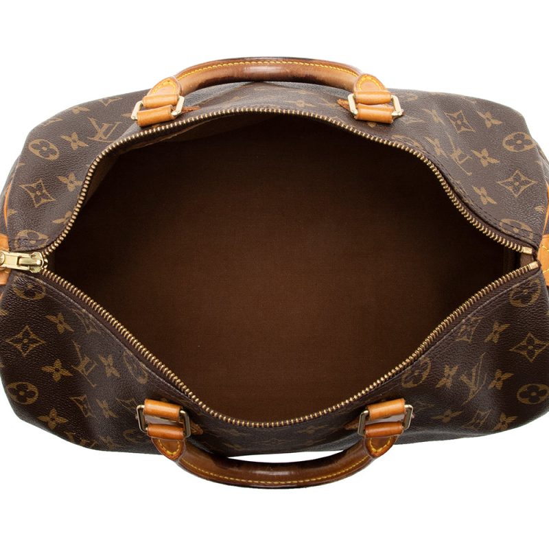 Louis Vuitton Vintage Monogram Canvas Speedy 35 Satchel (15685) - Image 7