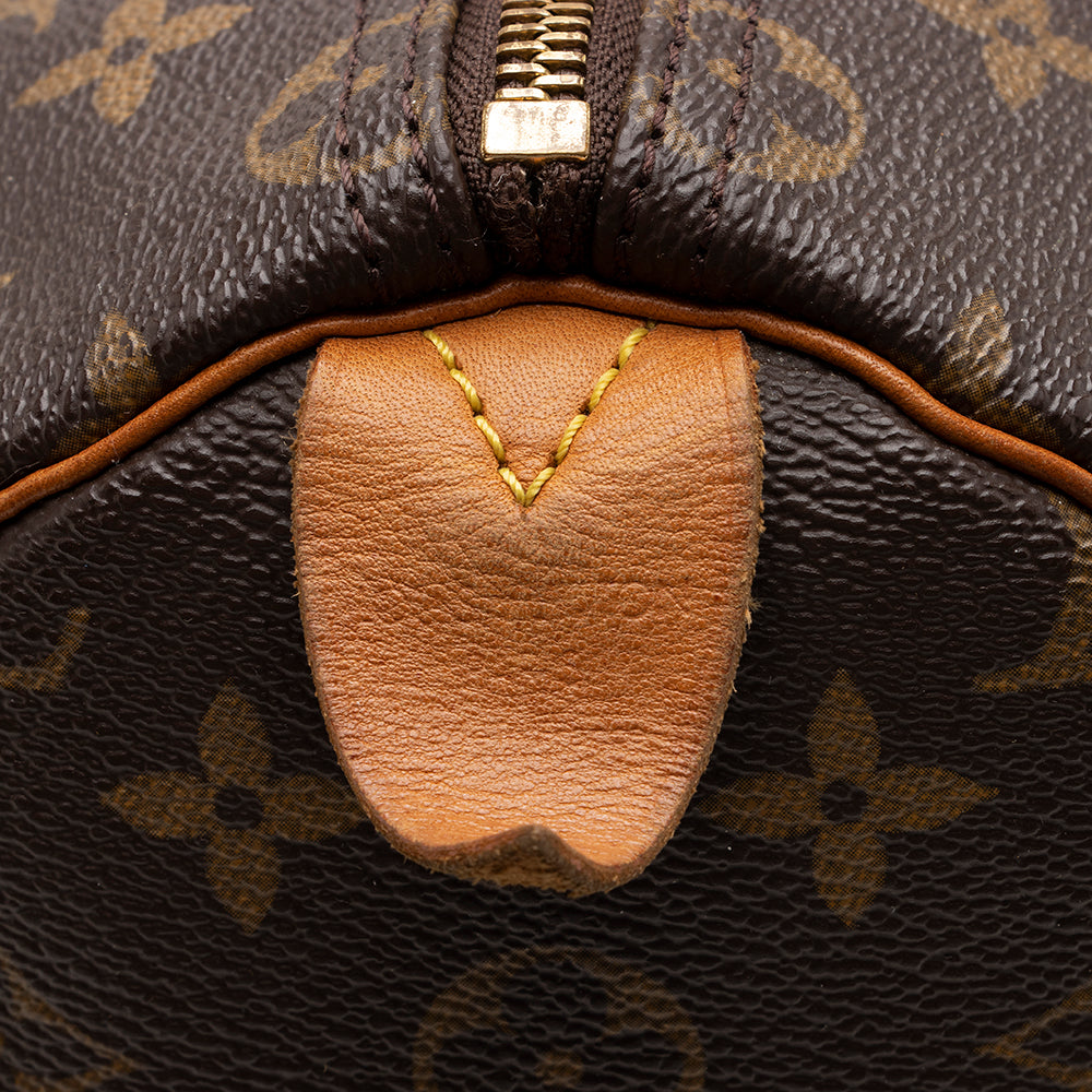Louis Vuitton Vintage Monogram Canvas Speedy 35 Satchel (15685) - Image 8