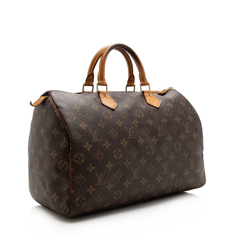 Louis Vuitton Vintage Monogram Canvas Speedy 35 Satchel (15685) - Image 2