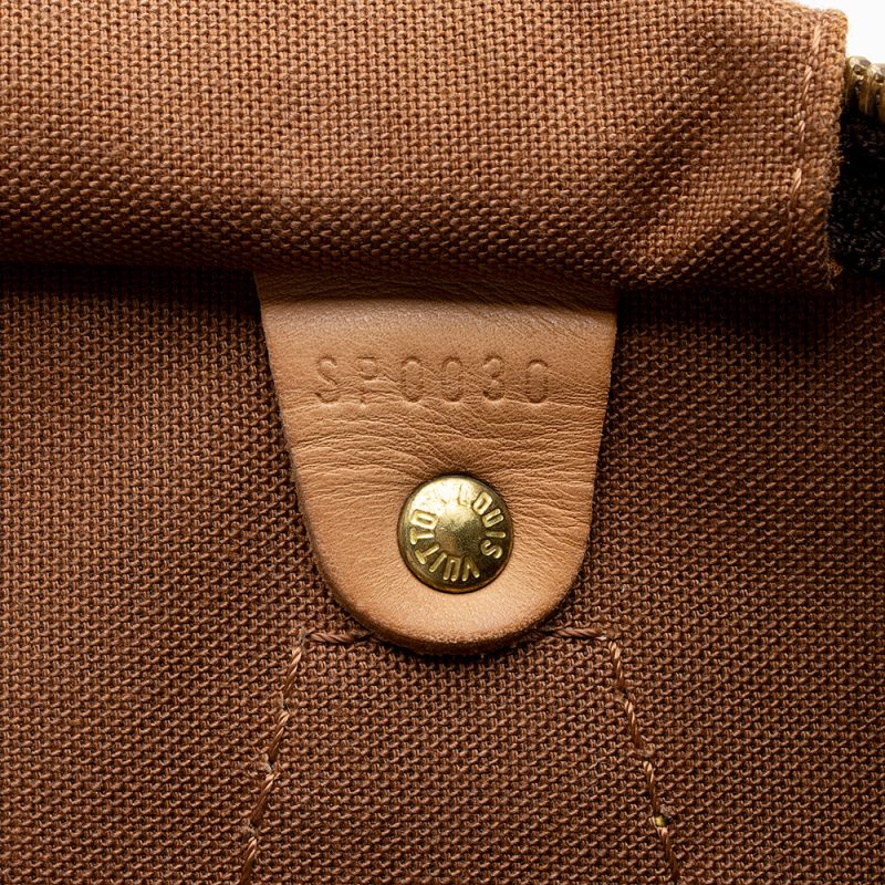 Louis Vuitton Vintage Monogram Canvas Speedy 35 Satchel (15810) - Image 6