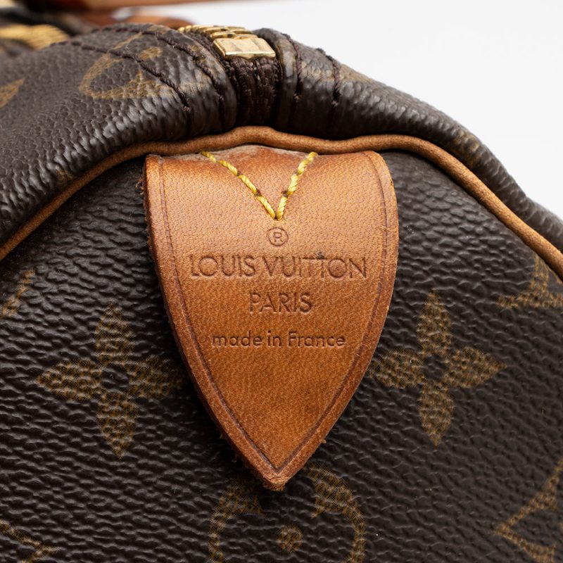 Louis Vuitton Vintage Monogram Canvas Speedy 35 Satchel (16148) - Image 8