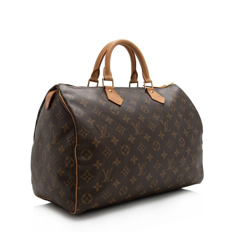 Louis Vuitton Vintage Monogram Canvas Speedy 35 Satchel (16148) - Image 2
