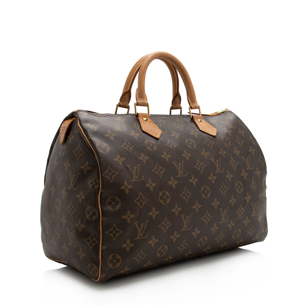 Louis Vuitton Vintage Monogram Canvas Speedy 35 Satchel (16148) - Image 2