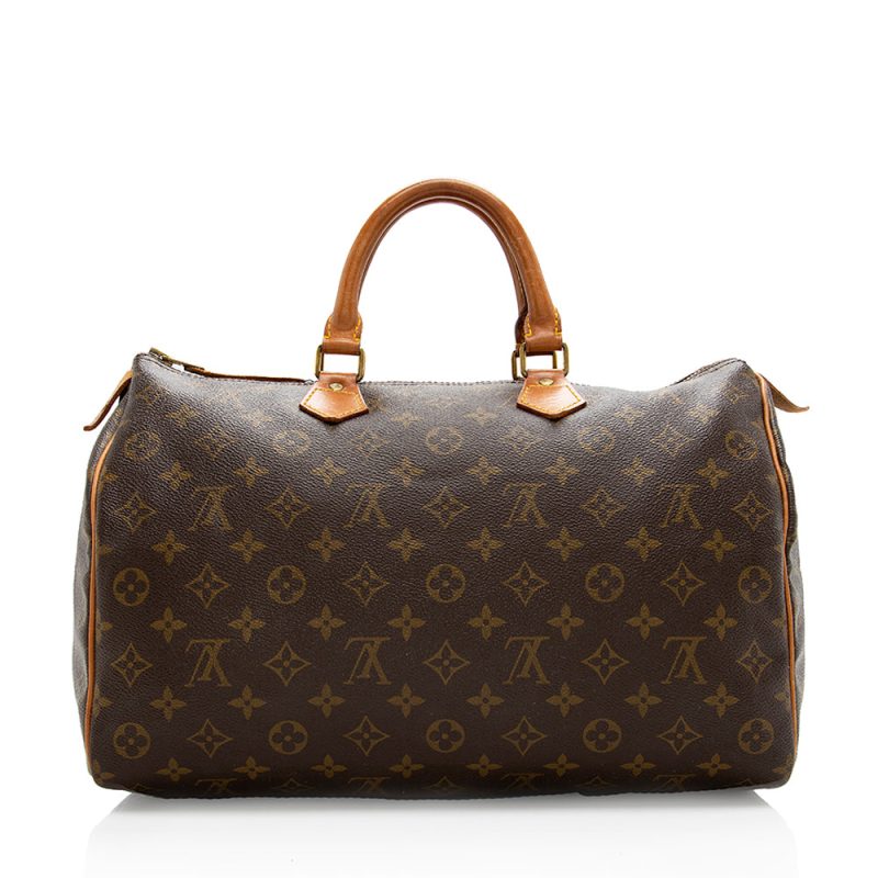 Louis Vuitton Vintage Monogram Canvas Speedy 35 Satchel (18502) - Image 3