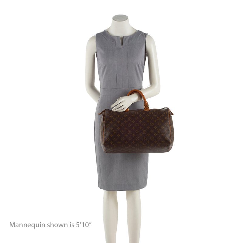 Louis Vuitton Vintage Monogram Canvas Speedy 35 Satchel (18502) - Image 5