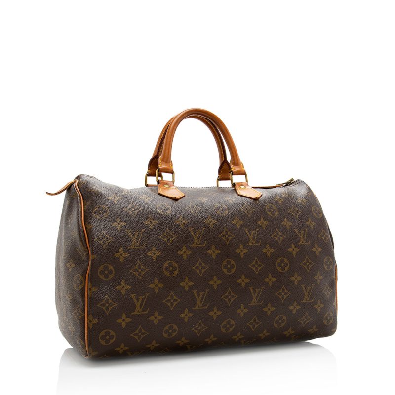 Louis Vuitton Vintage Monogram Canvas Speedy 35 Satchel (18502) - Image 2