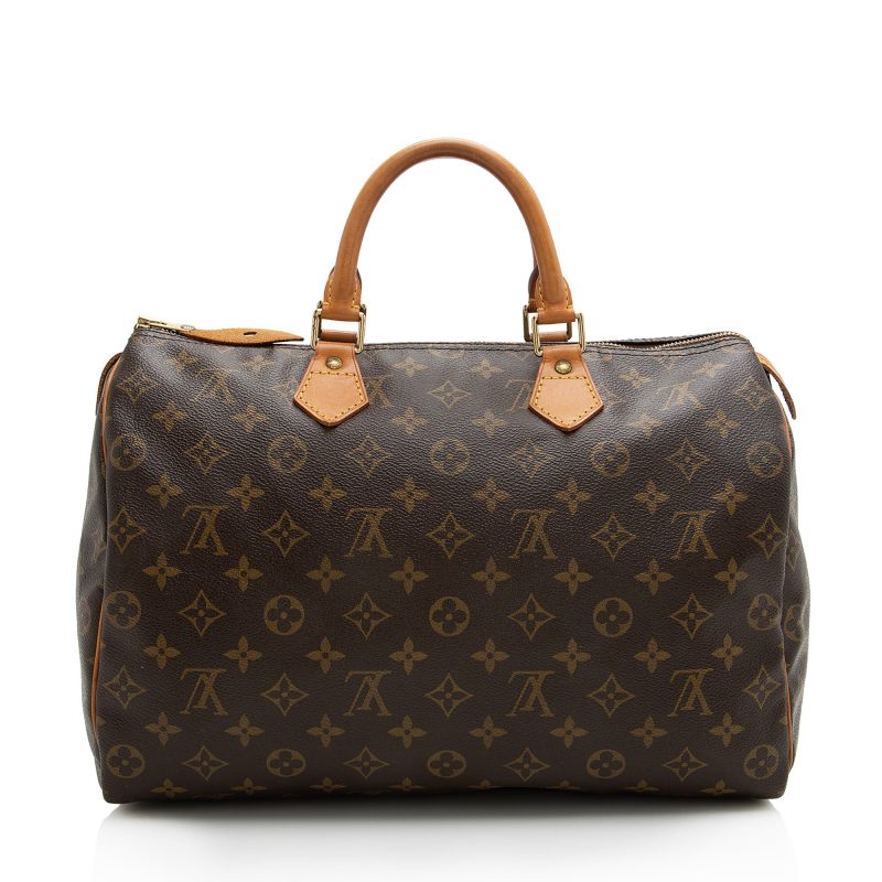Louis Vuitton Vintage Monogram Canvas Speedy 35 Satchel (22734) - Image 3