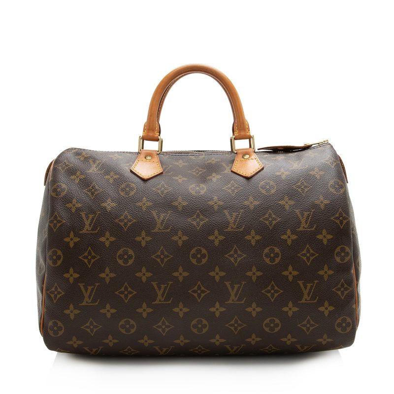 Louis Vuitton Vintage Monogram Canvas Speedy 35 Satchel (22734)