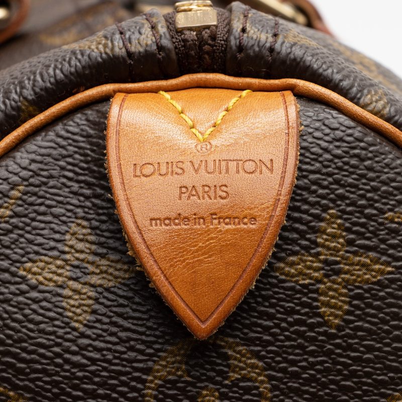 Louis Vuitton Vintage Monogram Canvas Speedy 35 Satchel (22734) - Image 8