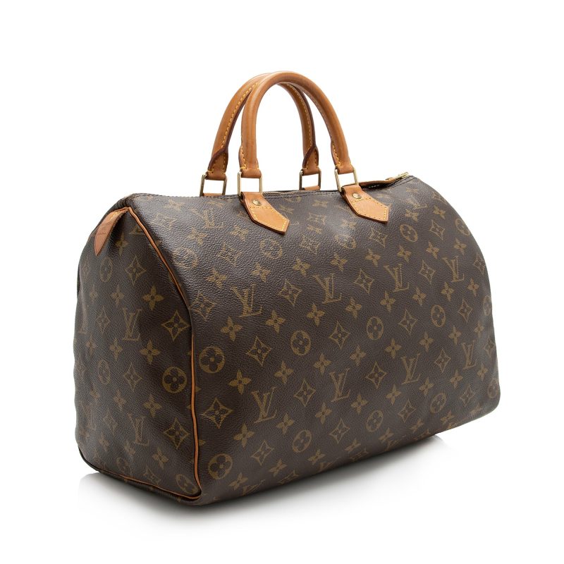 Louis Vuitton Vintage Monogram Canvas Speedy 35 Satchel (22734) - Image 2