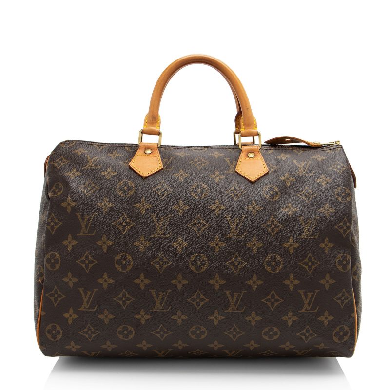Louis Vuitton Vintage Monogram Canvas Speedy 35 Satchel (Nb4Wqo)