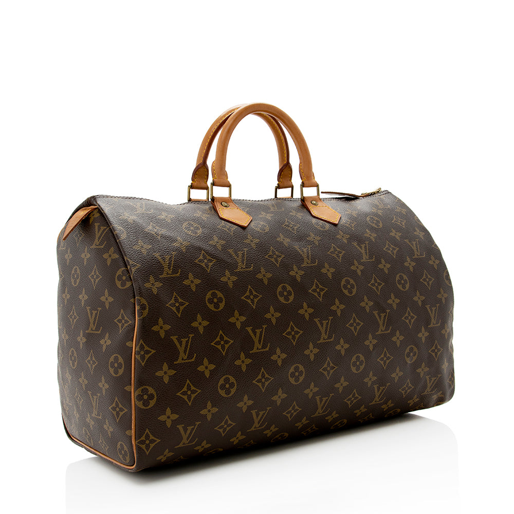 Louis Vuitton Vintage Monogram Canvas Speedy 40 Satchel (16124) - Image 2