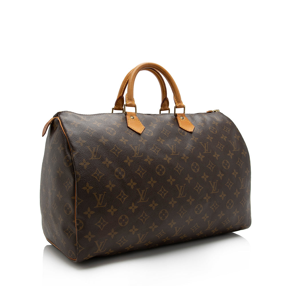 Louis Vuitton Vintage Monogram Canvas Speedy 40 Satchel (16140) - Image 2