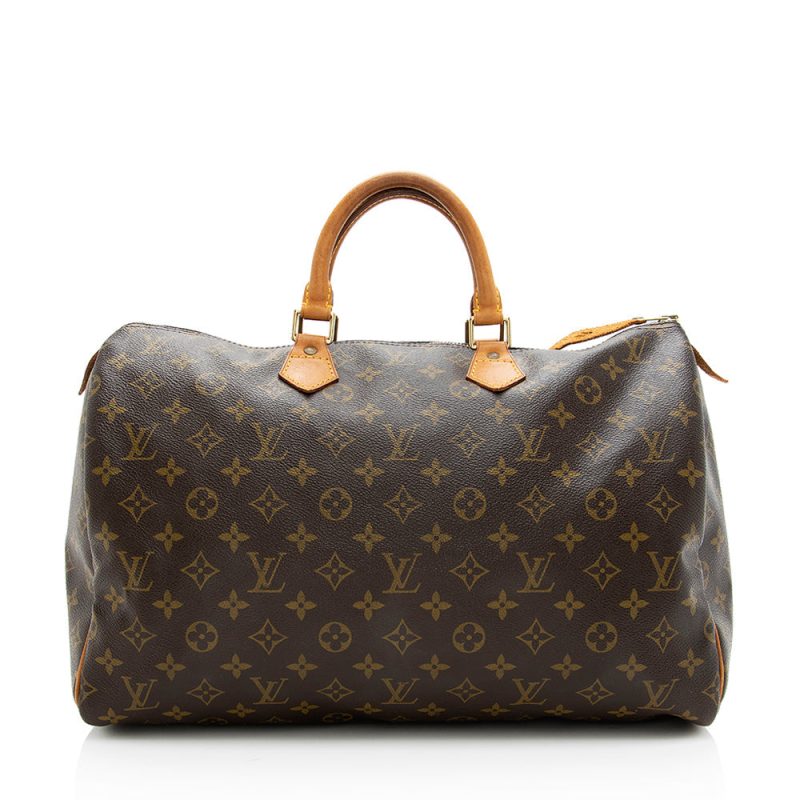 Louis Vuitton Vintage Monogram Canvas Speedy 40 Satchel (19347)