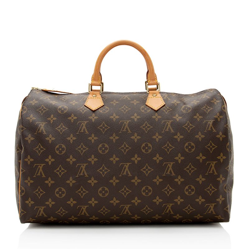 Louis Vuitton Vintage Monogram Canvas Speedy 40 Satchel (21968) - Image 3