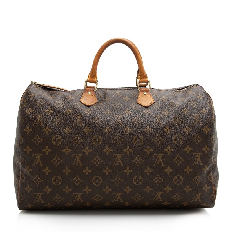 Louis Vuitton Vintage Monogram Canvas Speedy 40 Satchel (22735) - Image 3