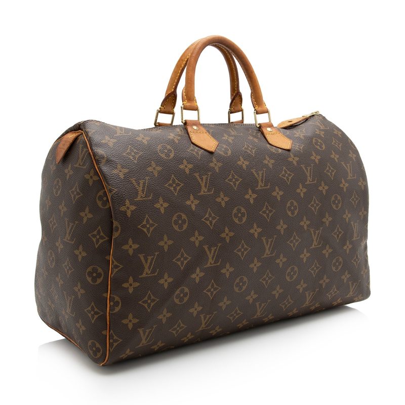 Louis Vuitton Vintage Monogram Canvas Speedy 40 Satchel (22735) - Image 2