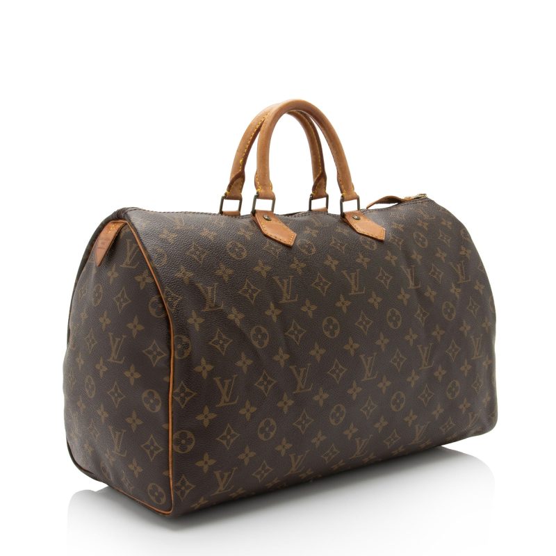 Louis Vuitton Vintage Monogram Canvas Speedy 40 Satchel (LuNiKk) - Image 2