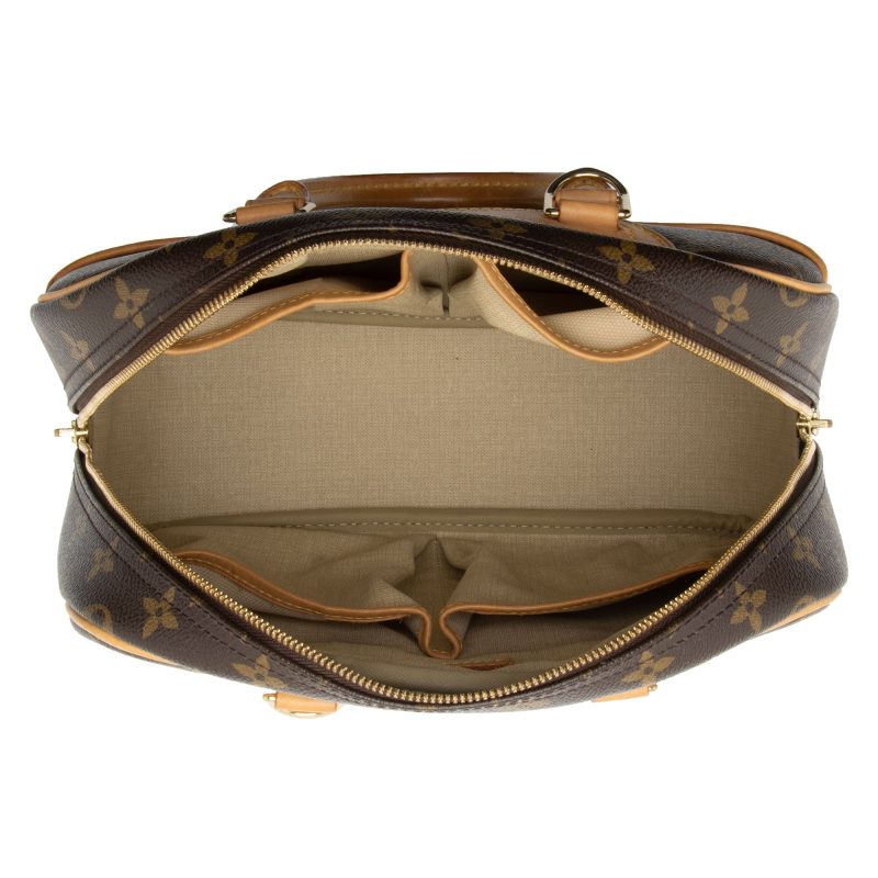 Louis Vuitton Vintage Monogram Canvas Trouville Satchel (ZaFIXT) - Image 7