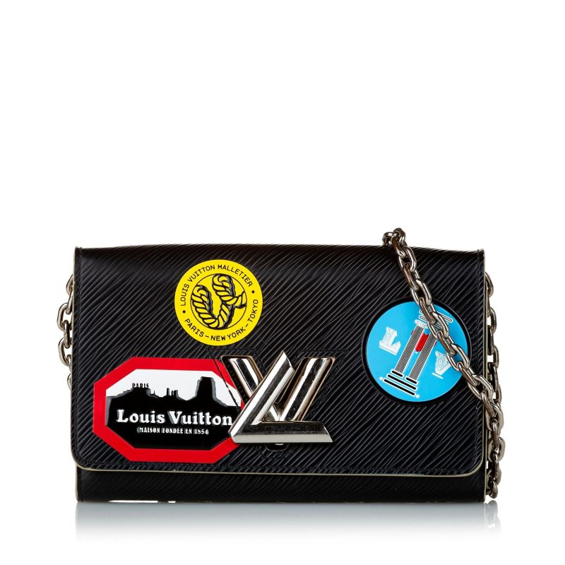 Louis Vuitton World Tour Epi Twist Chain Wallet (34469)