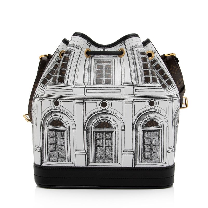 Louis Vuitton x Fornasetti Calfskin Architettura Noe MM Shoulder Bag (5ljjby) - Image 3