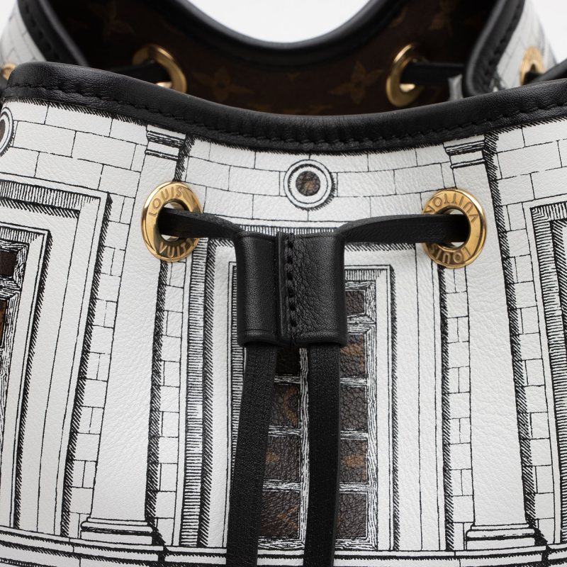 Louis Vuitton x Fornasetti Calfskin Architettura Noe MM Shoulder Bag (5ljjby) - Image 8