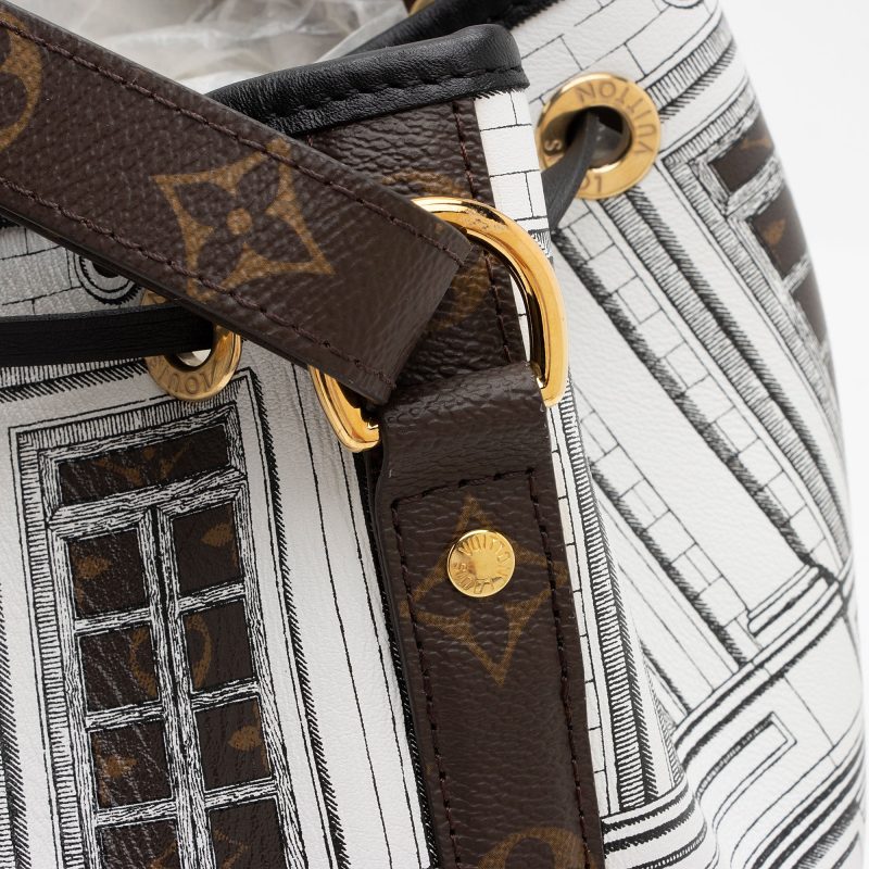 Louis Vuitton x Fornasetti Calfskin Architettura Noe MM Shoulder Bag (5ljjby) - Image 9