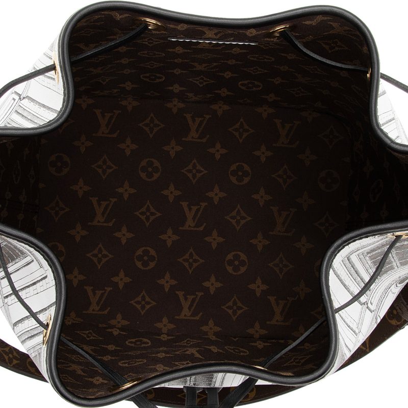 Louis Vuitton x Fornasetti Calfskin Architettura Noe MM Shoulder Bag (5ljjby) - Image 6