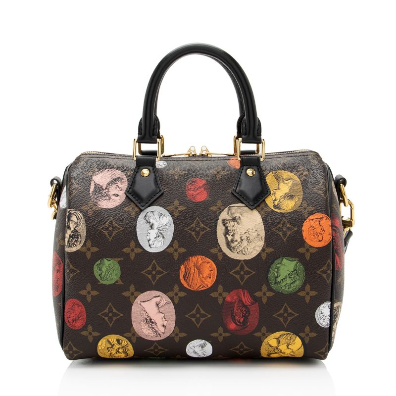 Louis Vuitton x Fornasetti Monogram Cameo Canvas Speedy Bandouliere 25 Satchel (GXLt9L) - Image 3