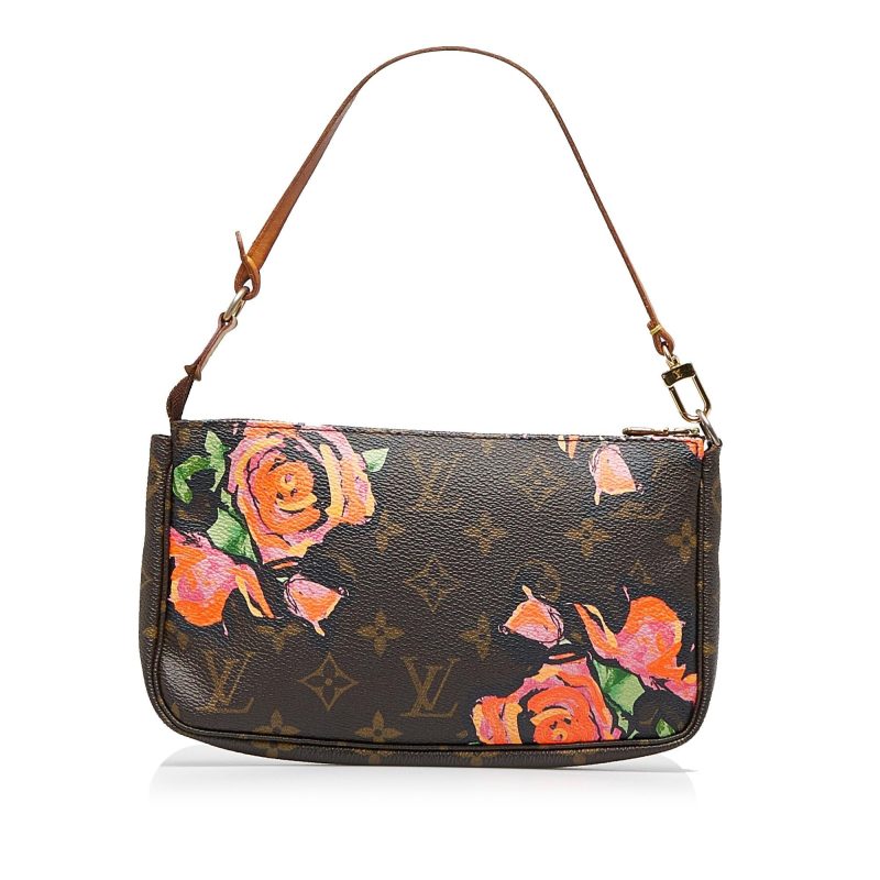 Louis Vuitton x Stephen Sprouse Monogram Roses Pochette Accessoires (PDeGfn) - Image 3