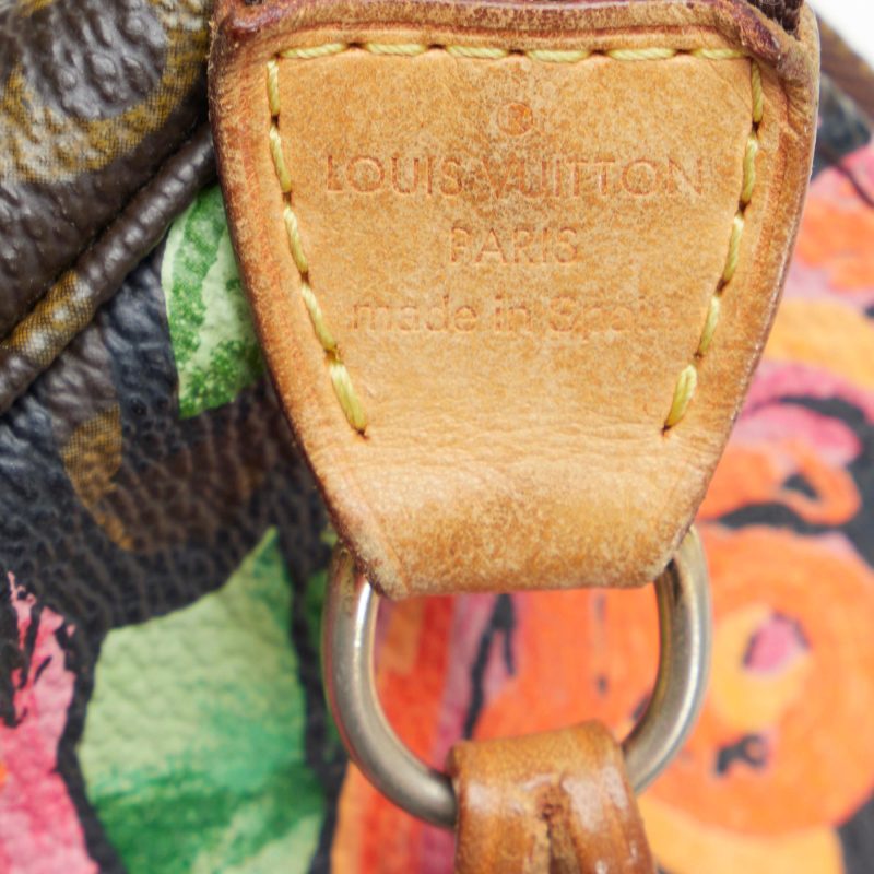Louis Vuitton x Stephen Sprouse Monogram Roses Pochette Accessoires (PDeGfn) - Image 7