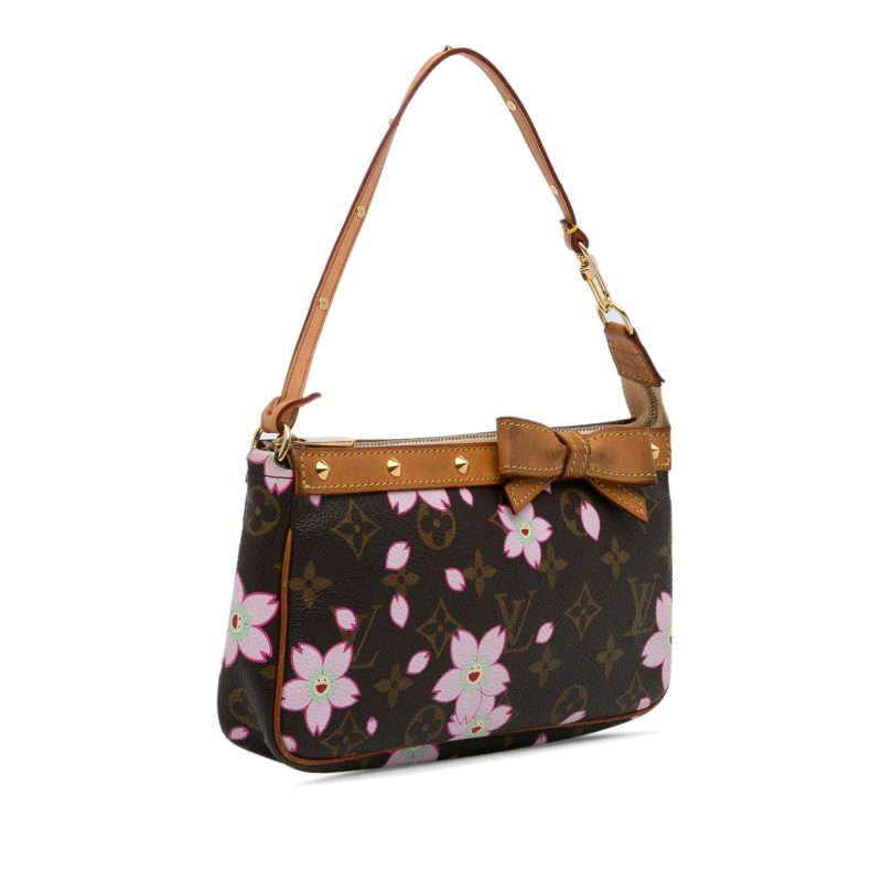 Louis Vuitton x Takashi Murakami Monogram Cherry Blossom Pochette Accessoires (7sO3pP) - Image 2