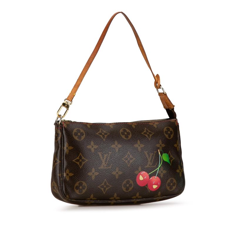 Louis Vuitton x Takashi Murakami  Monogram Cherry Pochette Accessoires (h0NoXg) - Image 2