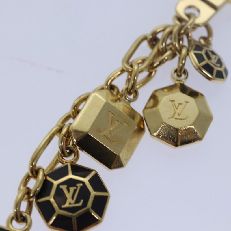 Louis Vuitton Porte Cles Cabochon Key Holder Gold M66001  ac3106 - Image 10