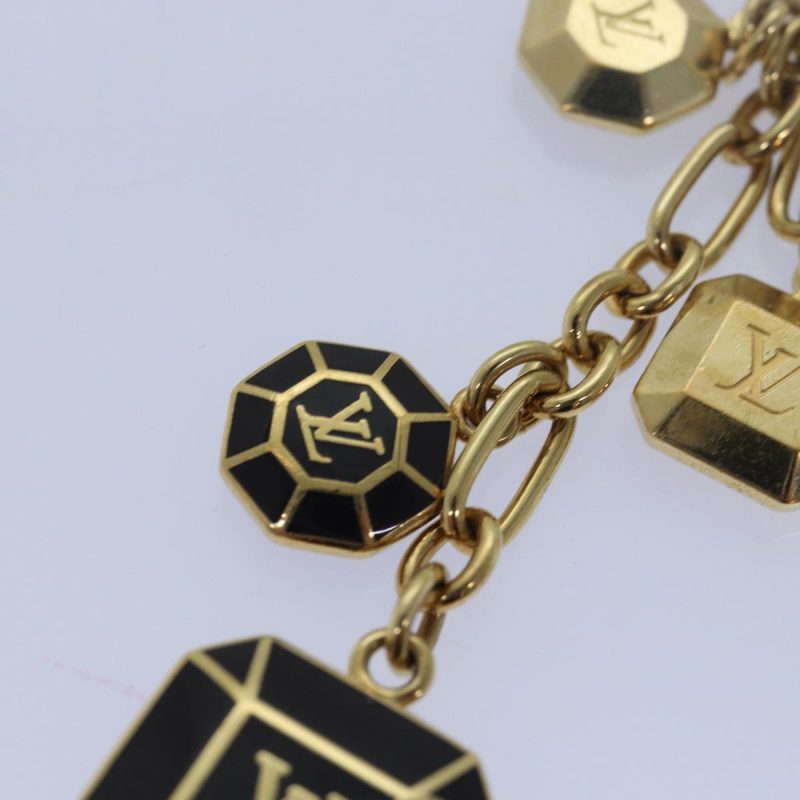 Louis Vuitton Porte Cles Cabochon Key Holder Gold M66001  ac3106 - Image 3