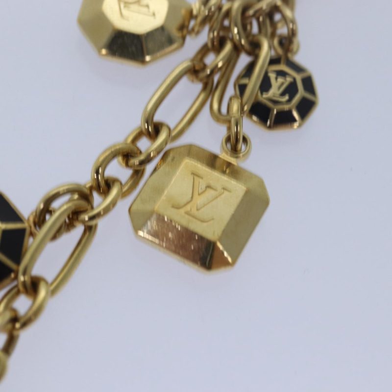 Louis Vuitton Porte Cles Cabochon Key Holder Gold M66001  ac3106 - Image 4