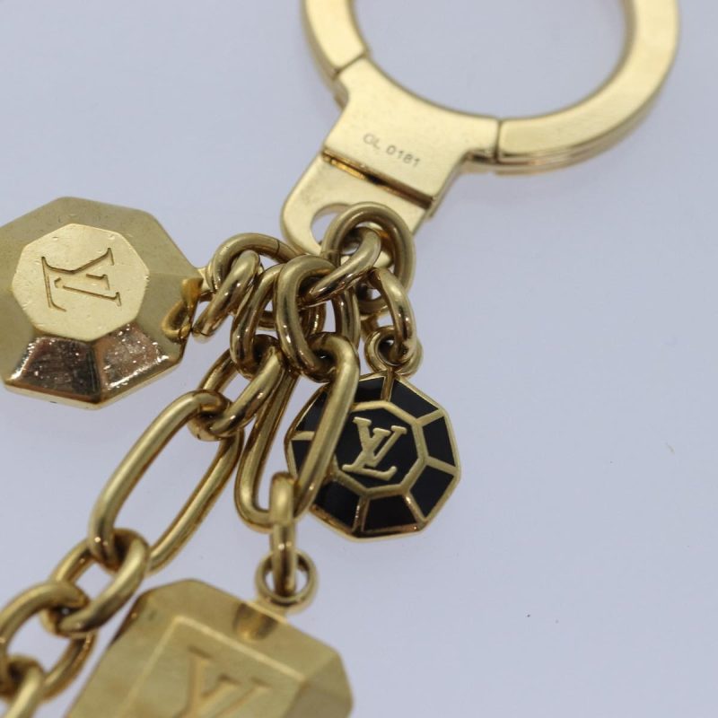 Louis Vuitton Porte Cles Cabochon Key Holder Gold M66001  ac3106 - Image 6