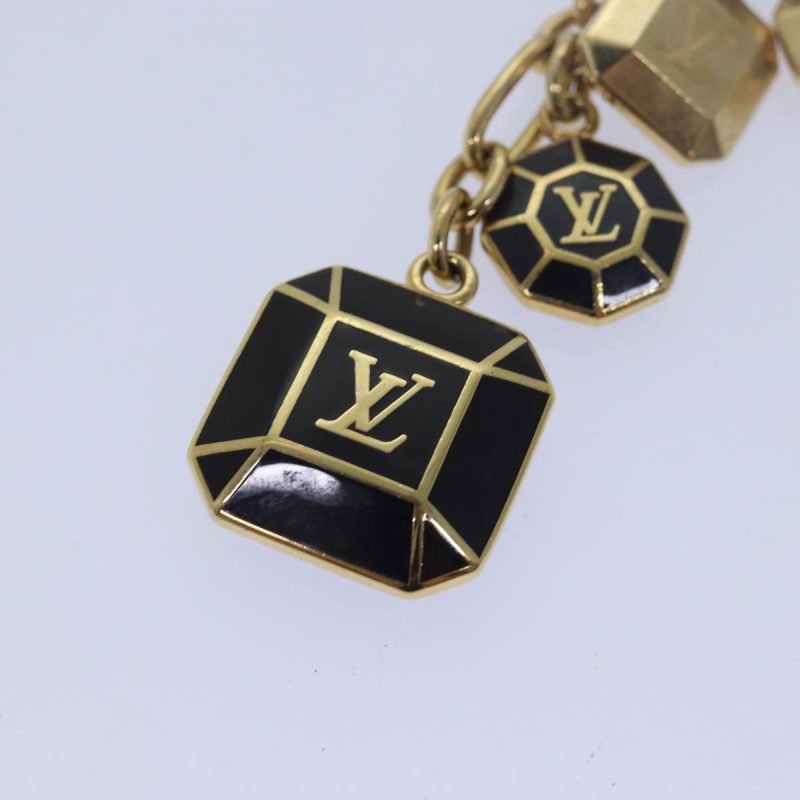 Louis Vuitton Porte Cles Cabochon Key Holder Gold M66001  ac3106 - Image 8