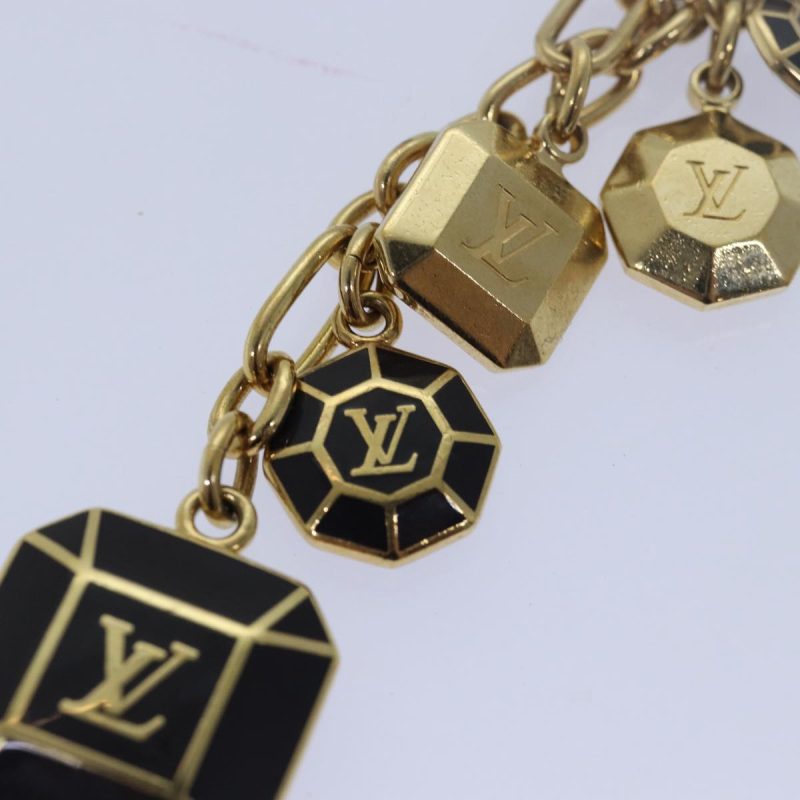 Louis Vuitton Porte Cles Cabochon Key Holder Gold M66001  ac3106 - Image 9